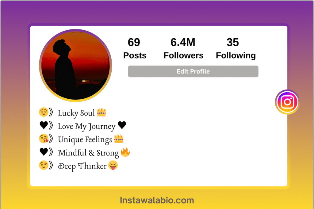 Emotional Bio for Instagram for Boy