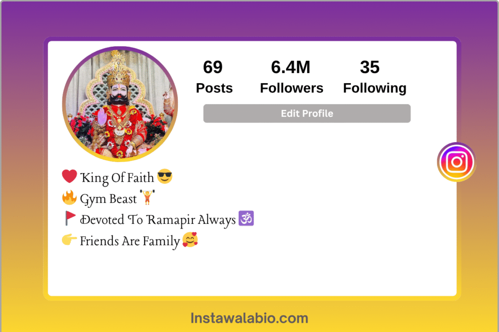 Unique Ramapir Instagram Bios