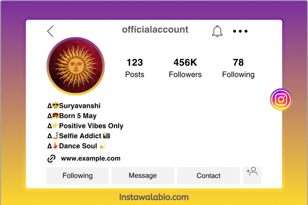 Royal Suryavanshi Bio for Instagram